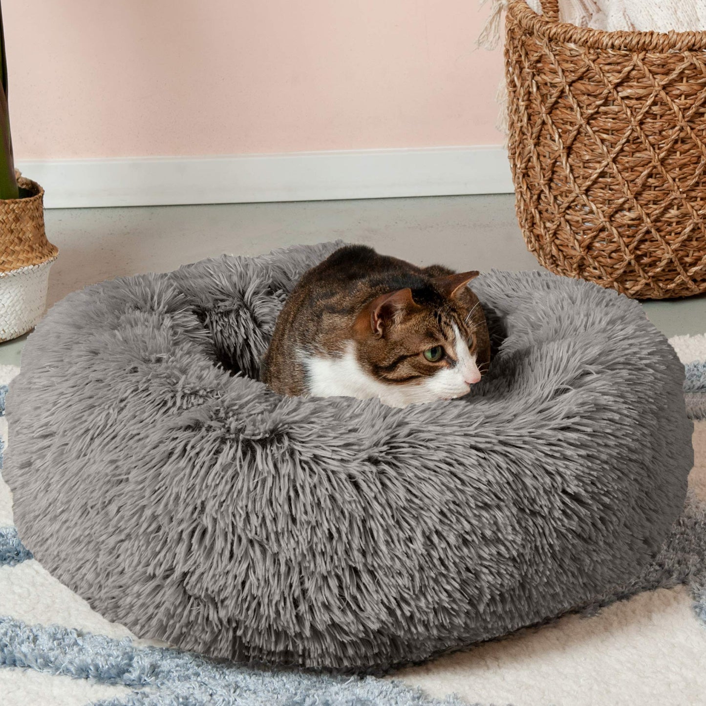 CozyTail™ DeepNest XL – Calming Washable Pet Bed